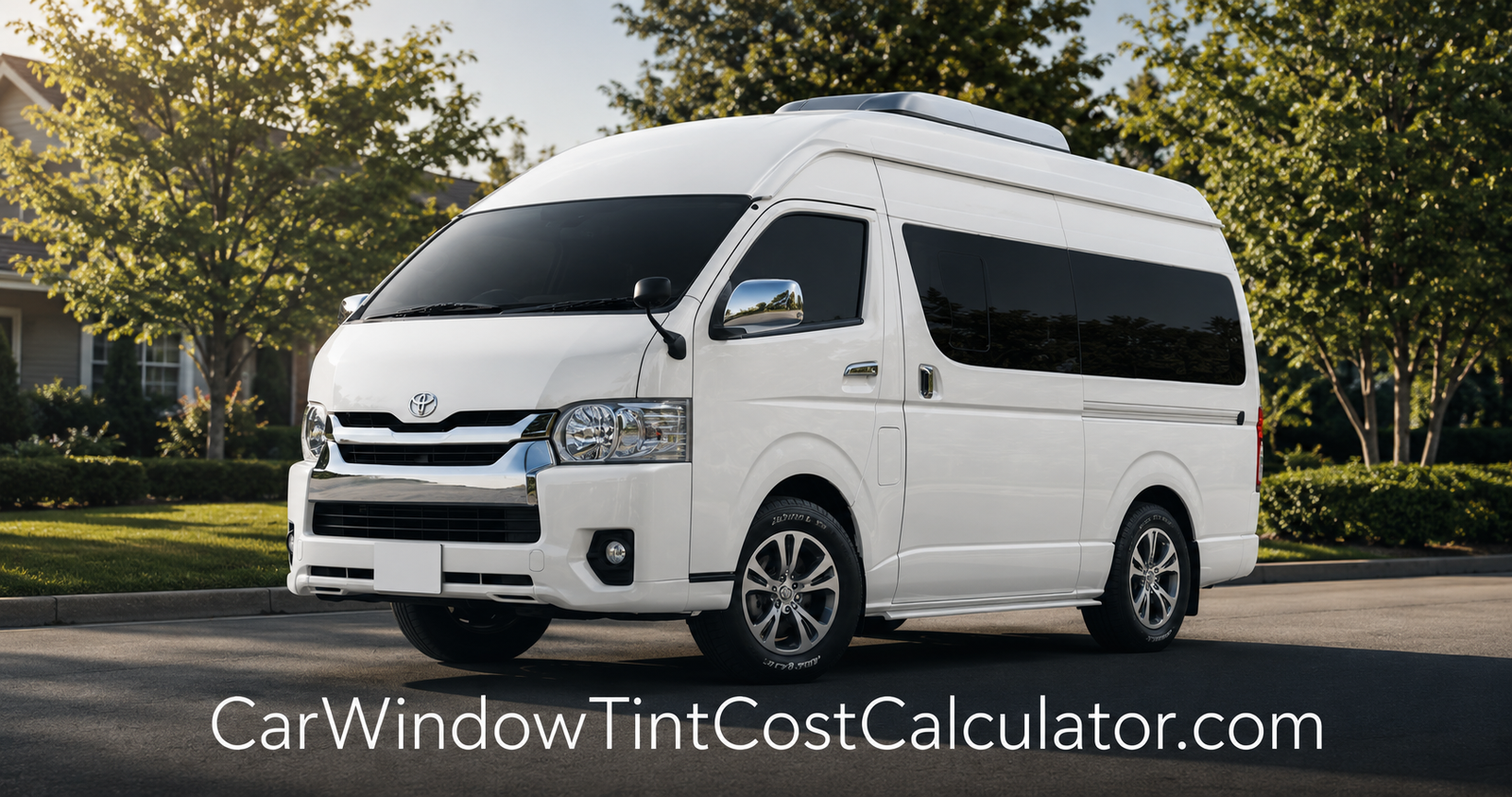 Dyed Film window tint cost for Van / Minivan in Suburban